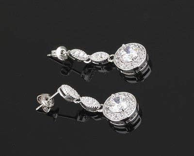 Crystalline Azuria Jewelry Sets For Women Wedding Jewelry Sets Bridal Jewelry Set With Necklace And Earring For Bride Cubic Zirconia Bridesmaid Jewelry