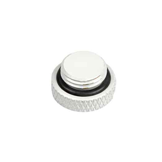 Dracaena.io 12 Pack G1/4" Thread, Thin Water Stop Plug Fitting with Coin Slot for Computer Water Cooling System, Durable Brass/Copper Material, White