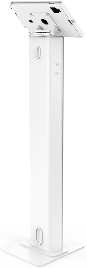 Compulocks iPad Air M2 & M3 11" Apex Enclosure Brandable Floor Stand – Secure Tablet Display Kiosk Mount, Digital Signage, POS Display - White