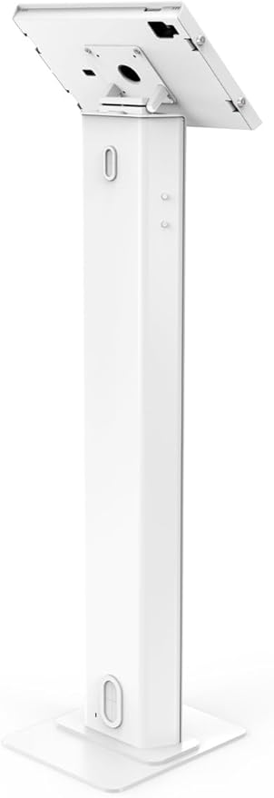 Compulocks iPad Pro M4 13" (2024) Apex Enclosure Brandable Floor Stand – Secure Tablet Display Stand, Kiosk Mount, Stand for Touchscreen Tablets, Digital Signage, POS Display - White