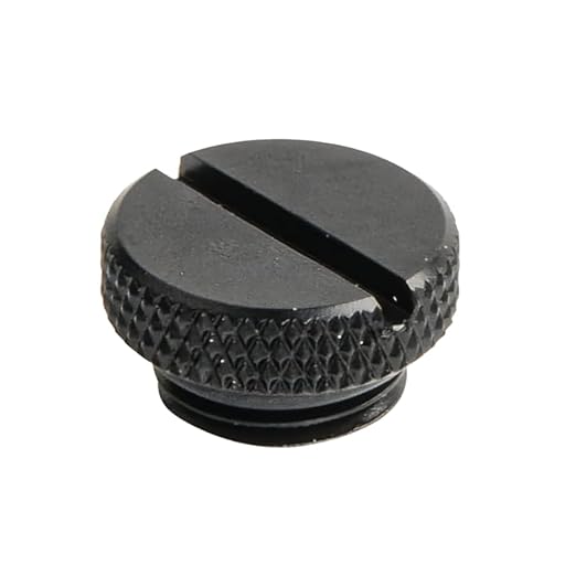 Dracaena.io 6 Pack G1/4" Thread, Thin Water Stop Plug Fitting with Coin Slot for Computer Water Cooling System, Durable Brass/Copper Material, Black