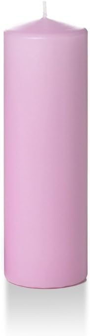 yummi 2.25" x 7" Violet Slim Round Pillar Candles - 4 per Pack