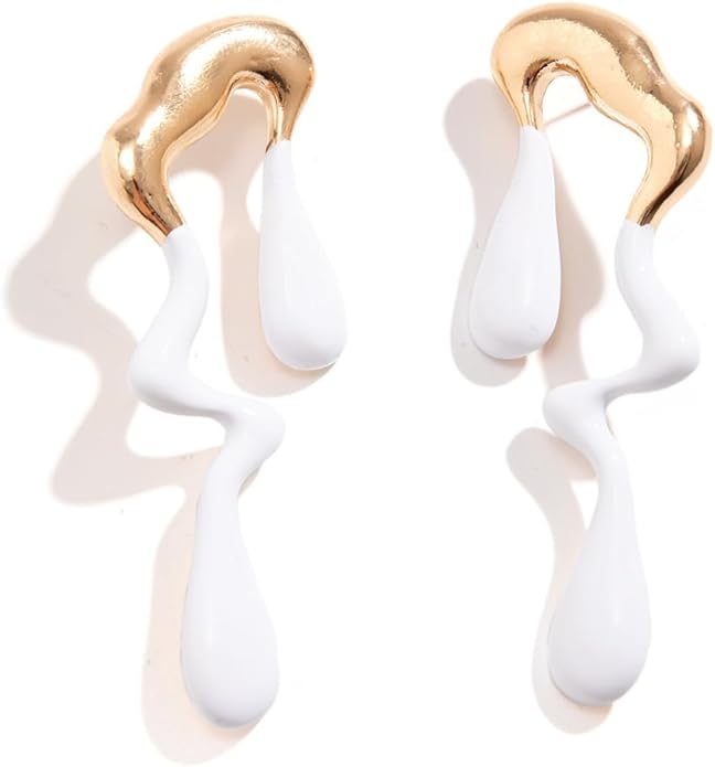 Irregular WaterDrop Earrings, Melted Liquid Irregular Stainless Steel Earrings, Embrace Minimalist Earrings, Statement Earrings for Women