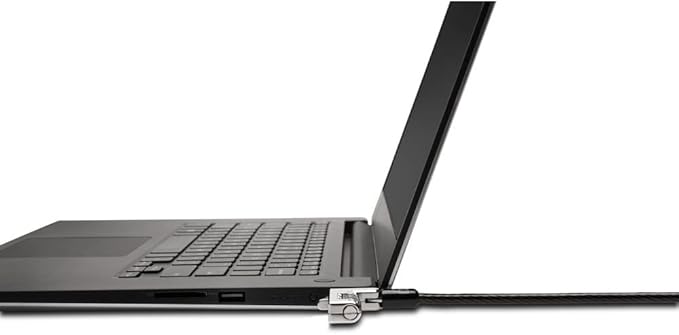 Kensington Slim Combination T-Bar Standard Lock Slot for Laptops, Security Computer Lock Cable, Resettable 4-wheel Number Code with 6 Foot Cable, K60600WW