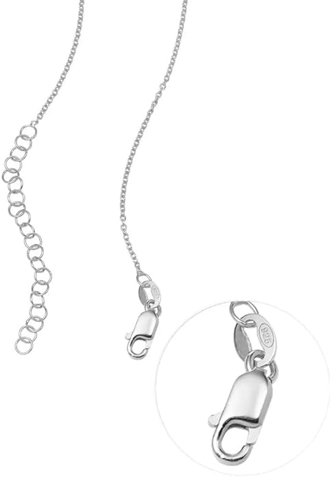 MyNameNecklace Personalized The Balance Charm Necklace with Custom Engraved Beads - Cable/Link Chain - Dainty Gift for Mom, Her - Jewelry for Christmas