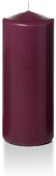 yummi 2.25" x 5" Magenta Slim Pillar Candles - 8 Candles - 35 Hours