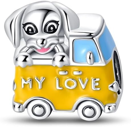 LIGHTDOG 925 Sterling Silver Charm fits Pandora Charm Bracelet Necklaces Pendant Bead Charms Jewelry Gift for Women Family Friends