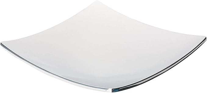 nambe Stone Napkin Holder for Kitchen Countertops | Use for Indoor and Outdoor Dining | Table Top Luncheon Napkin Tray for Parties, Weddings, and Events | Made of Metal Alloy | 8 x 8 inches