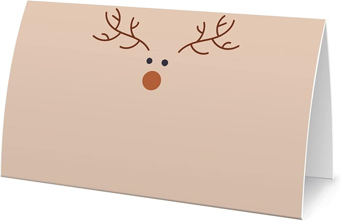 FZ-a95 Christmas Food Tent Labels - 25 Pack Table Place Cards - Perfect for Banquet, Buffet Food Label, Party