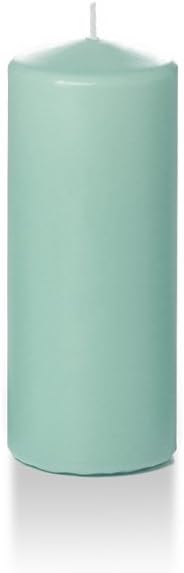 yummi 2.25" x 5" Blue Jade Slim Round Pillar Candles - 4 per Pack