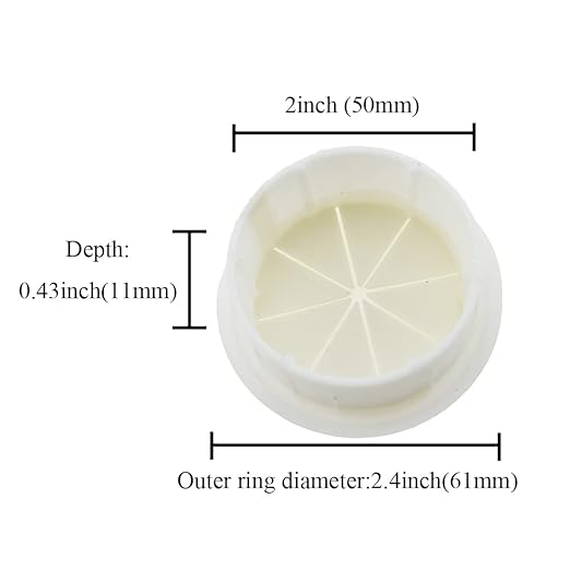 HAHIYO 2Pcs 2Inch/50mm White ABS Plastic Eight-petaled Desk Grommet Wire Grommet Cable Management Cord Hole Cover Desk Wire Hole Insert Wire Organizer for Computer Office Home School Equipment Systems