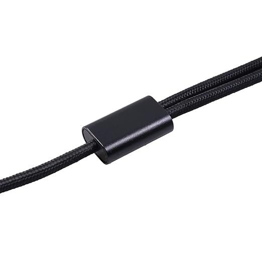 3.5mm to Dual 1/4 Adapter 1/8 to 6.35mm TS Mono Audio Cable Stereo Breakout Cord Y Splitter Compatible with iPhone, iPod, Computer Sound Card, Headphone, Speaker, Home Stereo System (3.3FT/1Pack)