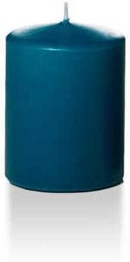 yummi 2.25" x 3" Sapphire Slim Round Pillar Candles - 4 per Pack