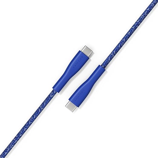 CASETiFY Powerthru USB-C to USB-C Cable (1m/3.3ft) - Meter - Cobalt Blue