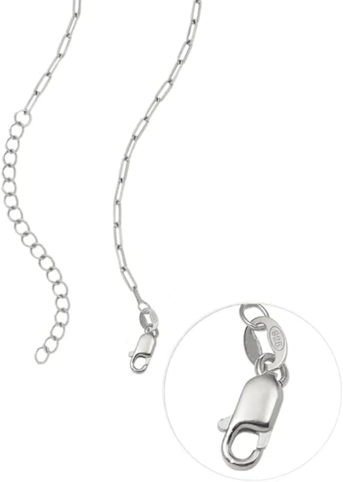 MyNameNecklace Personalized The Balance Charm Necklace with Custom Engraved Beads - Cable/Link Chain - Dainty Gift for Mom, Her - Jewelry for Christmas