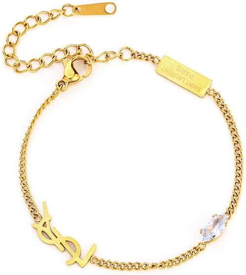 Luxury Gold bracelet for Women,18K monogram Exquisite monogram interwoven Charm Bracelet for Women Gold Jewelry Gifts