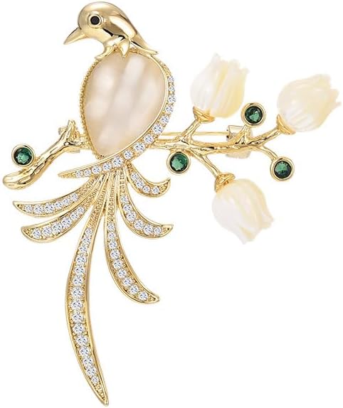 Animal Brooch for Women Rhinestone Brooch Pin 18k Gold Plated Animal Lapel Pin Fashion Jewelry Gift for Mom Wife