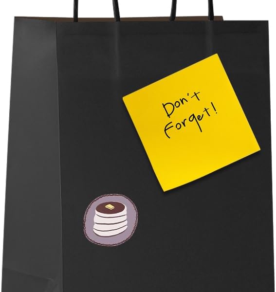 COGLARING 50Pcs Black Gift Bags with Handles - 11x5.9x11 Inch Paper Bag for Parties, Shopping, Grocery & Takeout - Black Paper Gift Bags Bulk