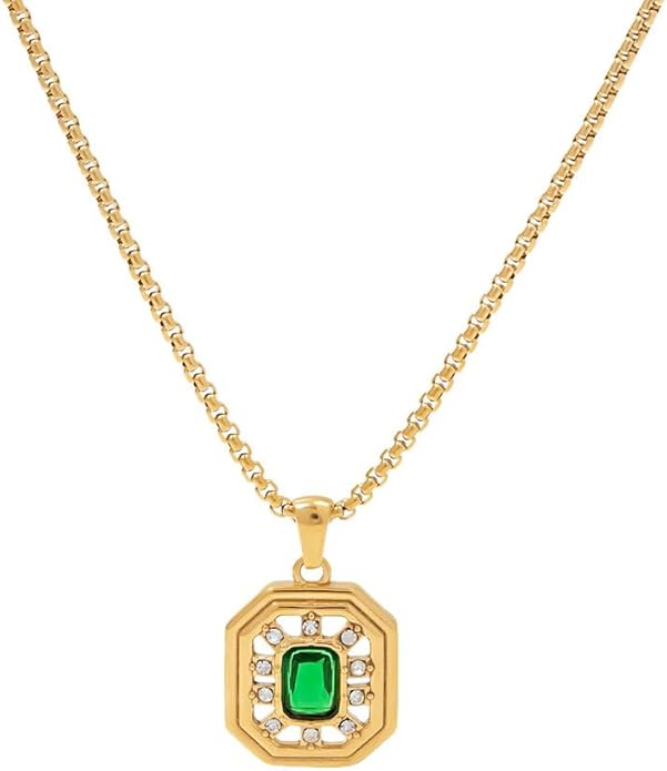IBARA Women Gold Dianty Necklace Sun Crescent Moon Star Evil Eye Lock Lovely Heart Flower Butterfly Pearl Pendant Coin Necklaces 18K Gold CZ Diamond Filled Chain Boho Beach Simple Handmade Jewelry