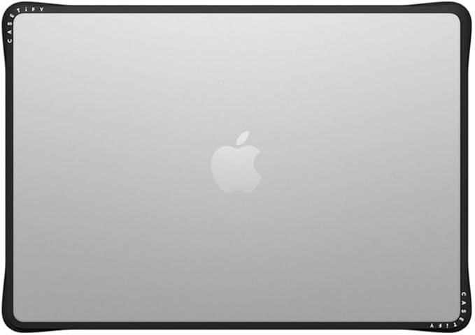 CASETiFY Impact MacBook Air 15" (M2-M4) Case [Cushioned Impact Corners/Scratch-Resistant/Anti-Slip Grip] - Clear Black