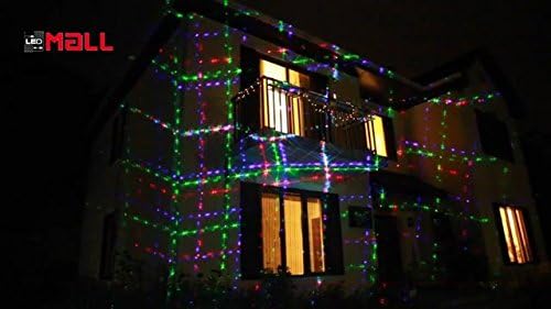 Motion Pattern Firefly 3 Models in 1 Continuous 18 Patterns LedMall RGB Outdoor Laser Garden and Christmas Lights with RF Remote Control and Security kit
