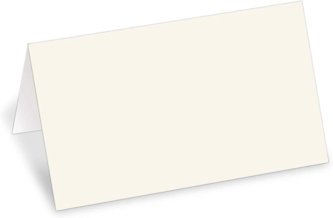 PaperDirect Cream Cover Stock Place Cards, 2 Inches x 3 1/2 Inches, 400-Pack