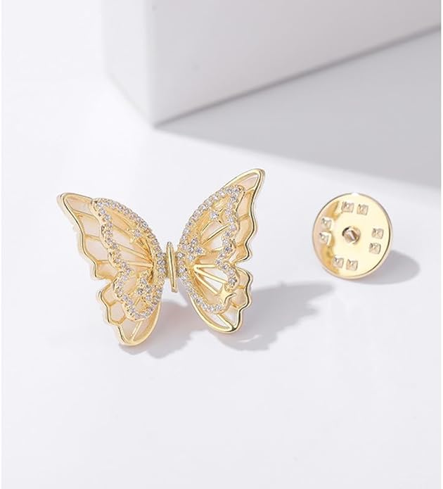 Animal Brooch for Women Rhinestone Brooch Pin 18k Gold Plated Animal Lapel Pin Fashion Jewelry Gift for Mom Wife
