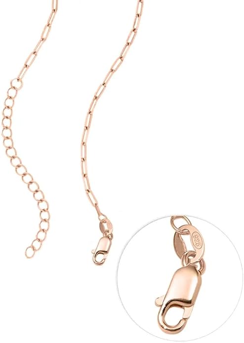 MyNameNecklace Personalized The Balance Charm Necklace with Custom Engraved Beads - Cable/Link Chain - Dainty Gift for Mom, Her - Jewelry for Christmas