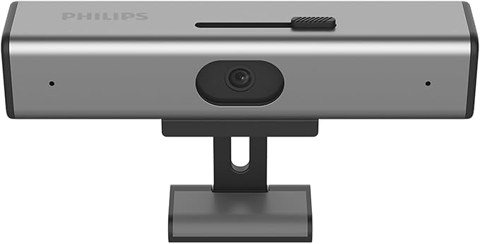 PHILIPS Webcam for PC Streaming with Microphone - 2K Webcam for Desktop Web-Camera, Light Correction, Laptop Web Cam with 2 Mics, USB Camera for Gaming, Laptop/Mac/Zoom/YouTube/Video Calling/Office