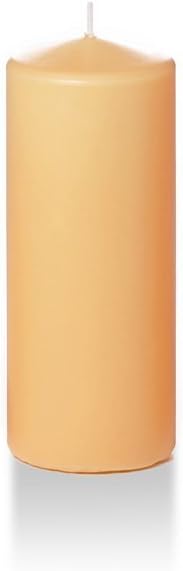 yummi 2.25" x 5" Caramel Slim Round Pillar Candles - 4 per Pack
