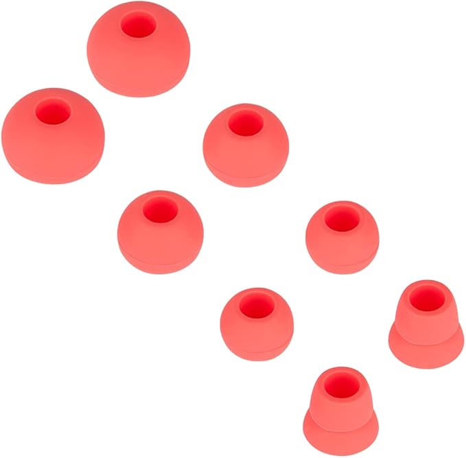 Replacement Earbud Tips Eargels Earpads Compatible with Powerbeats 1/2/3 Wireless Beats by Dre Headphones, 4 Pairs Earbud Rubber Tips