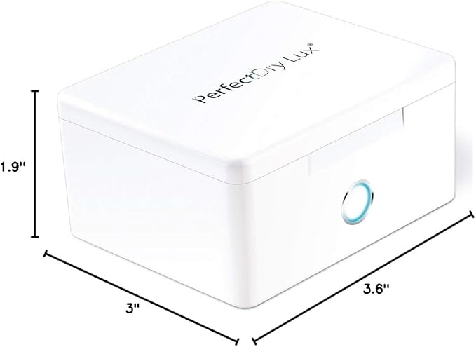 PerfectDry LUX | World's Fastest Hearing Aid Dryer, Dehumidifier Accessory | UV-C Ultraviolet Light Box Kit | Removes Sweat & Moisture from Hearing Aids, Airpods, Wireless Earbuds, Ear Amplifiers