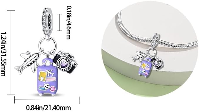 925 sterling silver bracelet necklace pendant, women's jewelry, a charming pendant suitable for matching the original bracelet, perfect for parties, birthdays, and as a jewelry gift