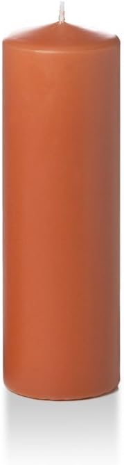 yummi 2.25" x 7" Sienna Slim Round Pillar Candles - 4 per Pack