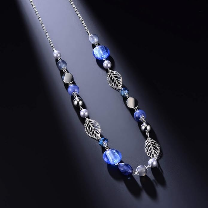 PEARL&CLUB Long Beaded Necklaces For Women - Sweater Chain Fashion Jewelry Necklace Gifts For Women