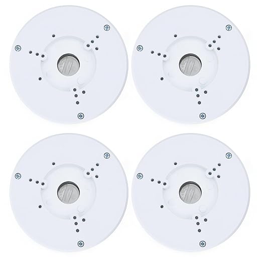 4 Pack PFA130-E Security Camera Junction Box-Premium ABS Security Camera Mount Bracket-Waterproof Universal Camera Junction Box for Mounting Surveillance Cameras-Outdoor Security Camera Box