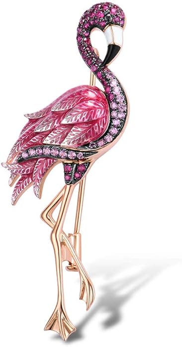 Santuzza 925 Sterling Silver Enamel Brooch Pin for Women