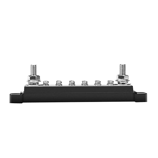 Recoil BB212P Power Distribution Block 12V 150A Dual 5/16” Studs Bus Bar Terminals Battery Busbar for Boat Automotive Solar Wiring