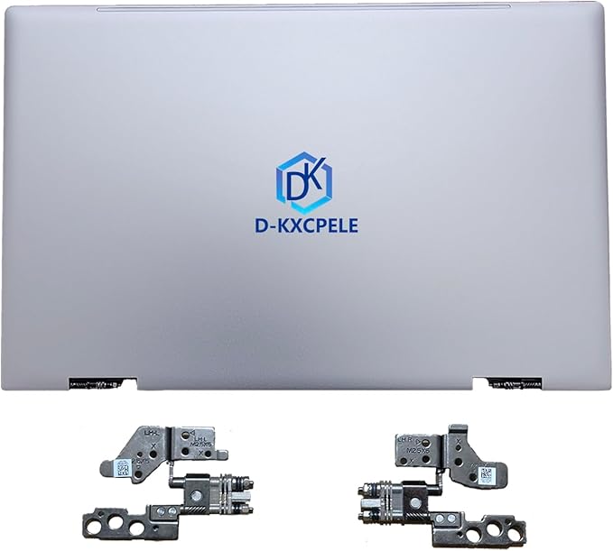 Replacement Laptop LCD Cover Back Rear Top Lid with Hinges for HP Envy X360 15-ED 15M-ED 15T-ED L93203-001 L93204-001 (Silver)