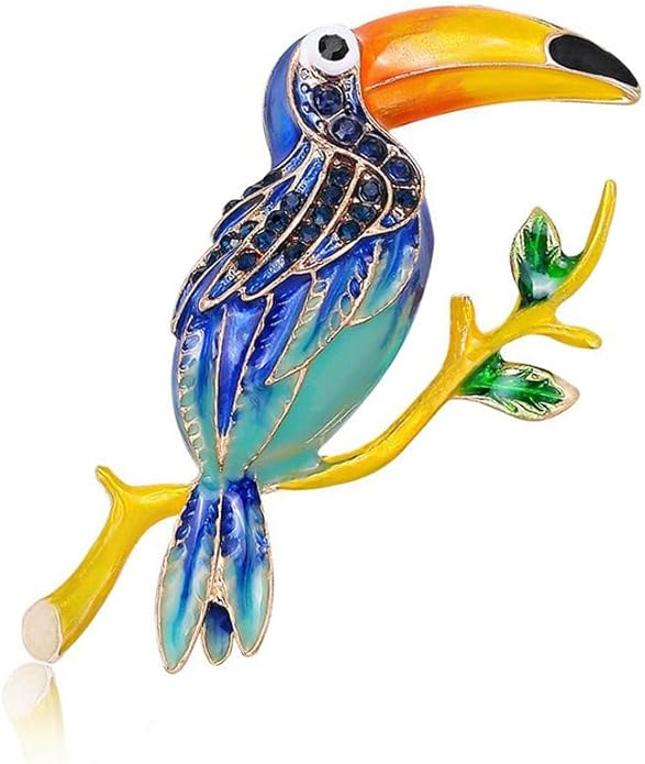 Bird Theme Brooch Pin Cute Bird Animal Brooches Accessories Christmas Birthday Gift for Women