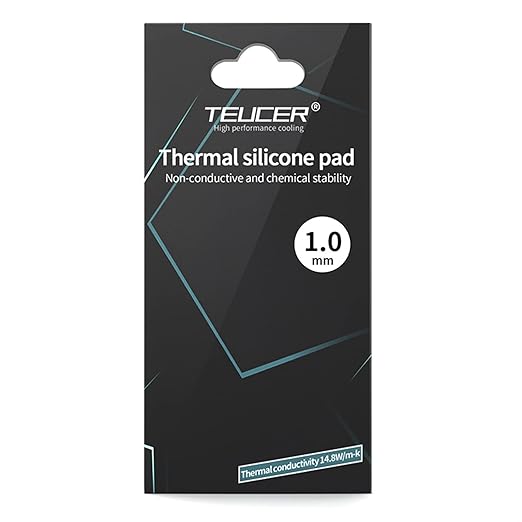 Thermal Pad 14.8 W/mK, 85x45x1mm, Non Conductive Heat Resistance High Temperature Resistance, Silicone Thermal Pads for Laptop Heatsink GPU CPU LED Cooler (1mm)