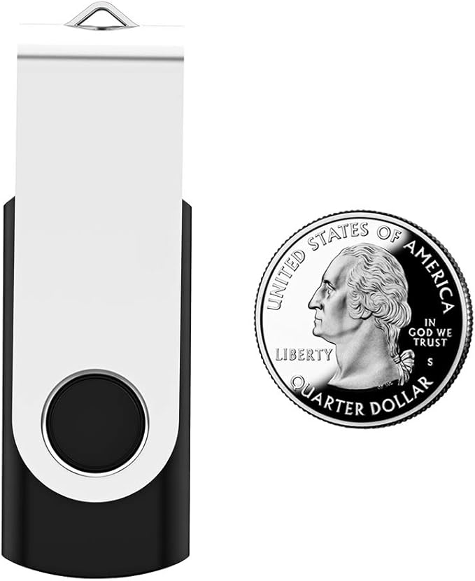USB Flash Drive 16GB 50 Pack, Bulk USB 2.0 Flash Drives Thumb Drive Swivel Memory Stick Jump Drive Pen Drive,16 gig 50 Pieces