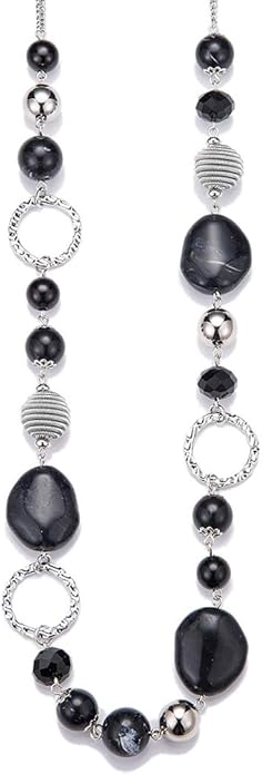 PEARL&CLUB Long Beaded Necklaces For Women - Sweater Chain Fashion Jewelry Necklace Gifts For Women