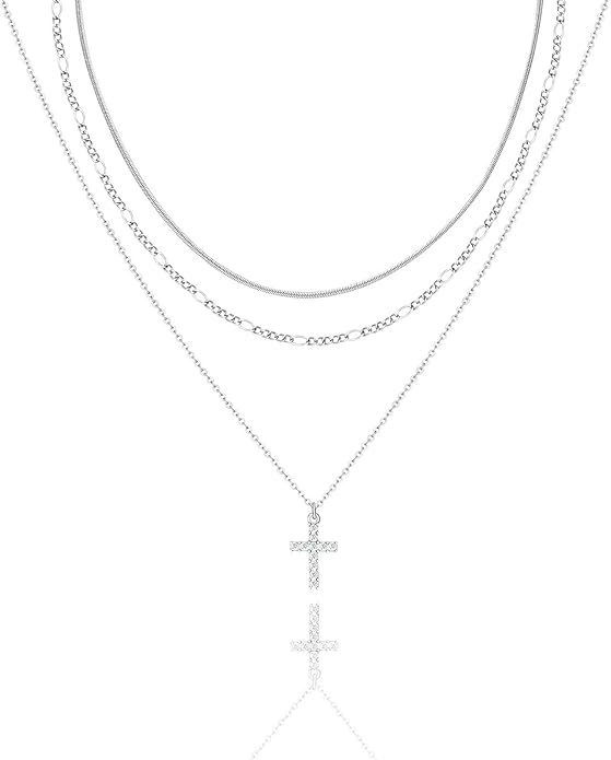 LANE WOODS Gold Plated Necklaces for Women - Multilayer Coin Medallion Pendant Necklace Adjustable Layering Choker Necklaces Chain Set Jewelry