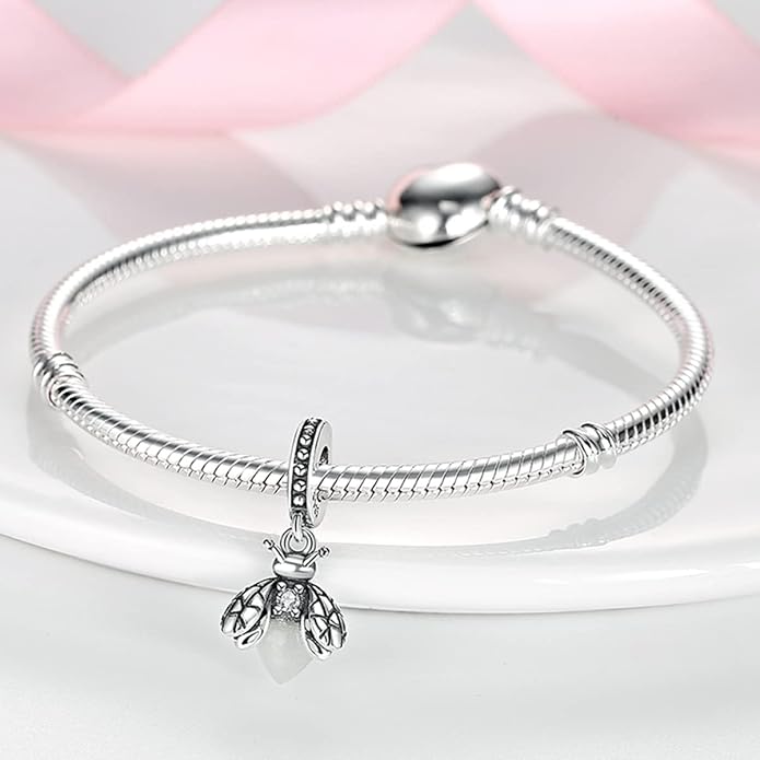 MULA 925 Sterling Silver Charms for Bracelets and Necklaces Airplane Passport Dangle Pendants Beads Butterfly Dragonfly Charms Jewelry Charm for Women