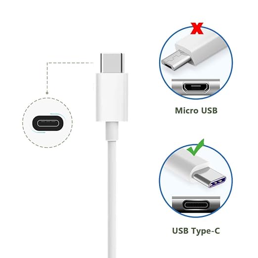 6ft USB-C to USB-A Fast Charger Cable for iPad Pro, Galaxy, MacBook Air, Nintendo Switch, Pixel, LG, Sony, OnePlus
