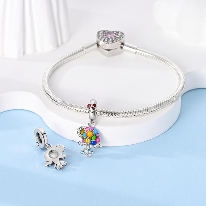 NARMO S925 Sterling Silver Charms Hamsa Charm for Pandora Bracelets Cross Charms for Bracelets Perfume High Heels Dangle Charms Silver Charms for Women