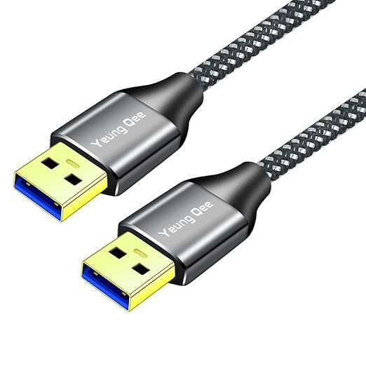 USB 3.0 A to A Male Cable 20 ft,Super Speed Type A Male to Male Cable USB 3.0 Double End USB Cord for Hard Disk, Cameras,Laptop Cooler, DVD Player and More (20FT/6M)