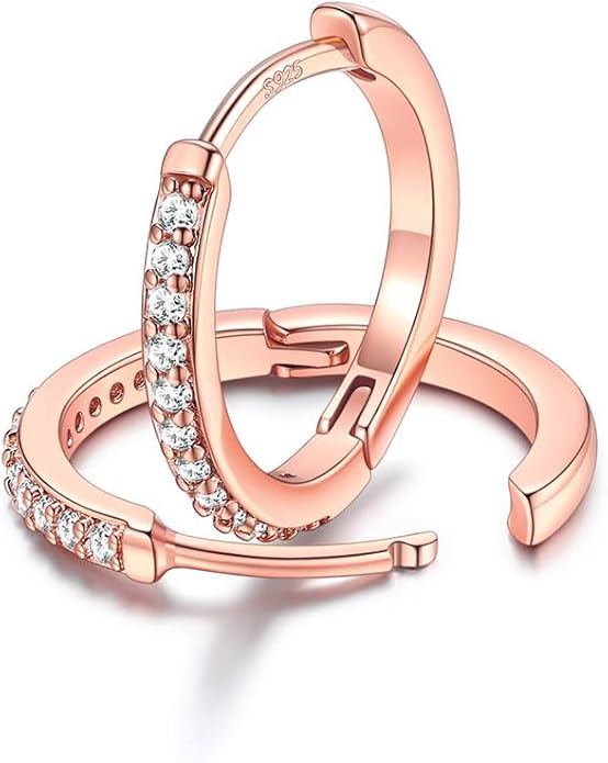 FaithHeart Sterling Silver Hoop Earrings for Women, Hypoallergenic Huggie Hoop Earrings Lightweight Small Cartilage Earrings Hoop Earring Dainty Everyday Earrings 6/8/10/12/14/15/16/18/20mm