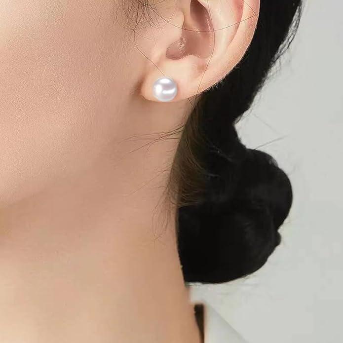 Pearl Clip on Earrings for Women Drop Clip Earrings for Women Gold Plated White Imitation Pearl Earrings Fashion